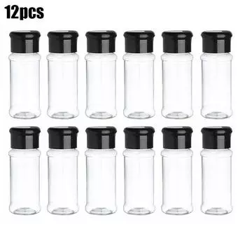 Salt Pepper Container Storage Container Holder Black Restaurant Kitchen