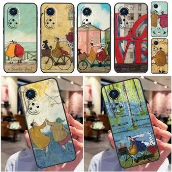 Sam Toft Art Abstract Landscape Case For Honor 70 50 X7 X9 X8 Cover For Huawei P40 Lite P20 P30 Mate 50 Pro P Smart 2019 Huawei Mate 50 Pro
