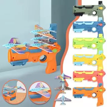 Самолет Пусковая установка Bubble Catapult Самолет Игрушка Самолет Игрушки для детей Самолет Катапульта Игровые игрушки Спортивные игрушки для детей Лучший подарок оранжевый