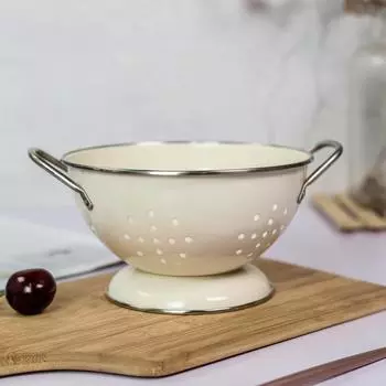 Самоочищающаяся корзина для фруктов, нержавеющее сито для овощей, эмалированная корзина для фруктов Parlor