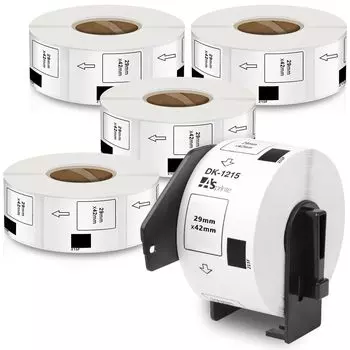 Sample labels for food display 29mm x 42mm DK 1215 700 Thermal sticker paper Label printer 5 roll compatible with Brother A total of 3500 DK labels