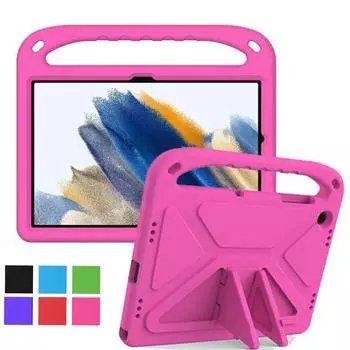 Samsung Galaxy Tab A9 A9+ Plus 2023 SM-X110 SM-X115 SM-X210 SM-X215 SM-X216 Чехол EVA Портативный Ударопрочный Детский Безопасный Чехол-Подставка Для Планшета Tab A9 2023 8.7 inch розы красного
