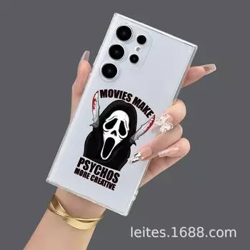 Samsung S23A55 Ghost Face Killer Painted Full Lens Защитный чехол для телефона от падения Samsung S20PLUS прозрачный