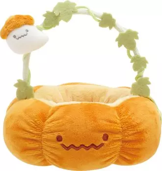 San-X Sumikko Gurashi [Миникко Хэллоуин] Сцена плюшевая игрушка Тыквенная корзина MF62301