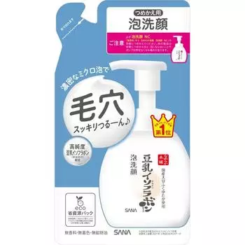 Sana Nameraka Honpo Tokiwa Pharmaceutical Co. Ltd. Sana Nameraka Honpo Foam Face Wash Nc Refill 180ml