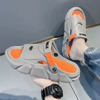 Sandals Man Eva Casual Summer Shoes 2024 Fashion Comfortable Elegant Slippers for Men Clappers Sale Rubber High Quality Adult 36