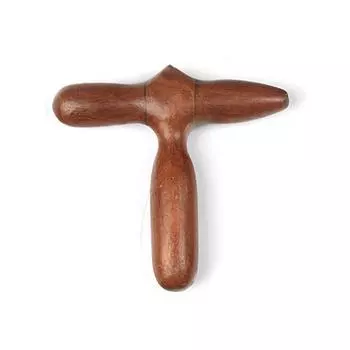 Sandalwood Cross Hammer Soreness Relief Trigger Point Reflexology Massager Tool Wooden Muscle Relaxation Body Massage Stick