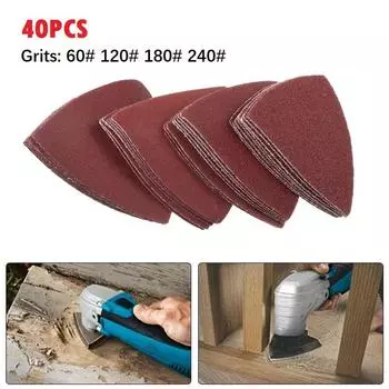 Sanding Disc Fit 3-1/8 Inch Multi Tool Triangle Sandpaper