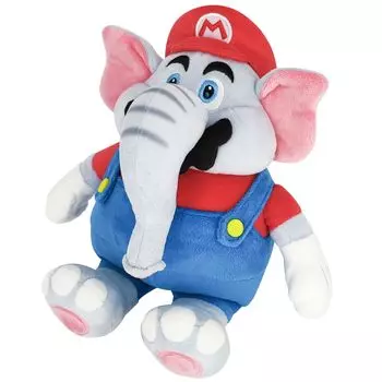 Sanei Boeki Super Mario Brothers Wonder Elephant Mario Ш15 x Г14 x В26 см Мягкая игрушка SMW01 (S) красный