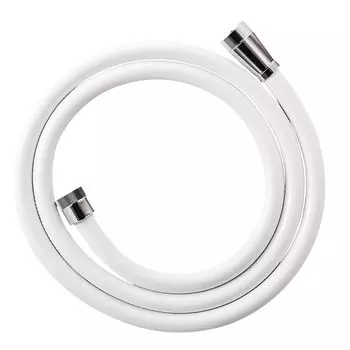 SANEI Shower Matte Compatible with Most Faucet Side Adapter Made in Japan Hose, White, Manufacturers, Included, 1.6m G1/2 PS30-86TXA-MW