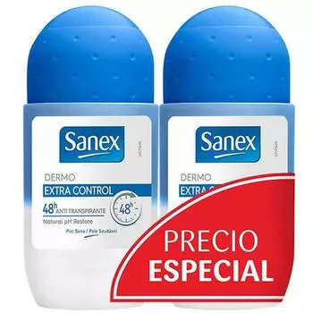 Sanex Dermo Extra Control 48-часовой шариковый дезодорант Duplo 2x50 мл