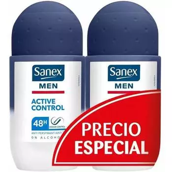 Sanex Men Active Control 48-часовой шариковый дезодорант Duplo 2 x 50 мл