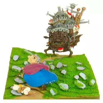 Sankei MP07-31 Studio Ghibli Mini Ходячий замок Хаула, Замок Хаула и Софи Немасштабная бумажная поделка