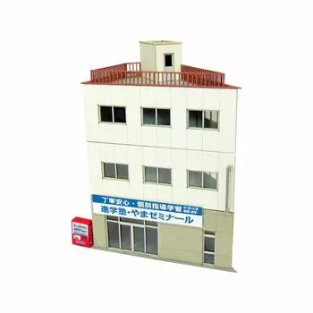 Sankei Nostalgic Diorama Series Остроугольное здание B из бумаги 1/150 MP03-98