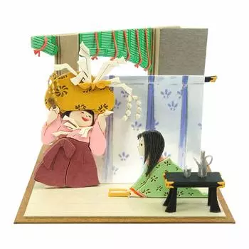 Sankei Studio Ghibli Mini Сказка о принцессе Кагуя Бумажная модель Девочка и принцесса Кагуя MP07-107