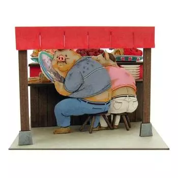 Sankei Studio Ghibli Mini Унесенные призраками родители становятся свиньями немасштабная бумажная поделка MP07-56
