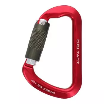 Sankyo Corporation DBLTACT Aluminum Forged Carabiner with Slide Lock Function Red DT-AKR-R красный