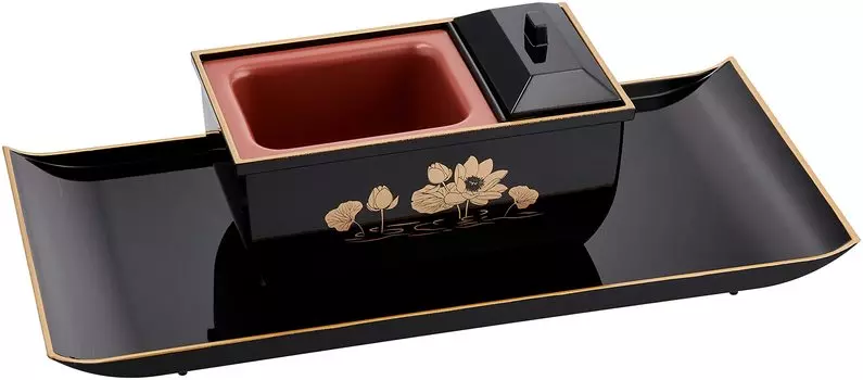 Sanmeni Аутентичная курильница с благовониями Yamanaka Made in Благовония Чаша Мемориальная буддийская Современная буддийская черная благовония Чаша Благовония