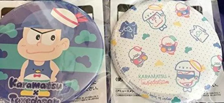 Sanrio Big Can Badge Prize Karamatsu Tuxedo Sam 2 types Osomatsu-san