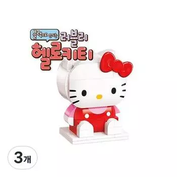 Блок персонажей Sanrio Lovely Hello Kitty, 3 шт., популярный персонаж в Корее