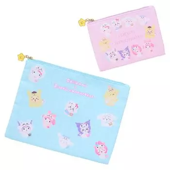 Sanrio Chiikawa Набор плоских кошельков с изображением Sanrio и Zinc Возраст 3 и 536725 2, Персонажи, Полиэстер, Хлопок, Сплав, Вверх,