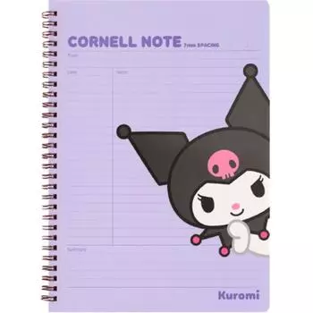 Sanrio Cornell Note Kuromi, фиолетовый, 1 шт.
