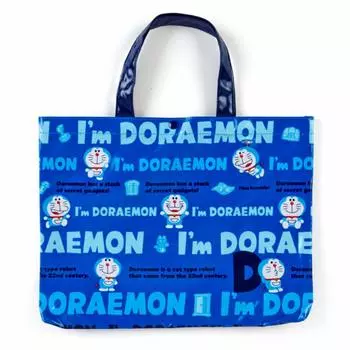 Sanrio Doraemon Laminated Tote Bag (I m DORAEMON)