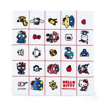 Sanrio HELLO everyone Sanrio Characters Hand Towel 35 x 34 x 0.3 cm Cotton 129950