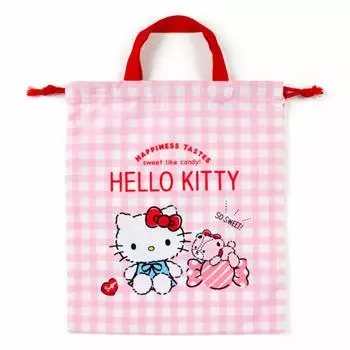Sanrio Hello Kitty Drawstring Bag with Handle (CANDY)