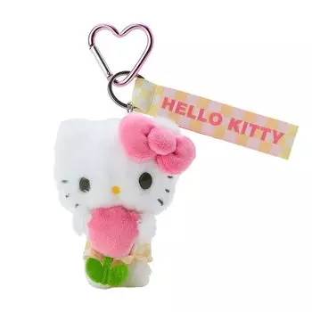 Sanrio Hello Kitty Mascot Holder Pastel Checker Hello Kitty 9.5 x 7.5 x 4cm Character SANRIO 846201