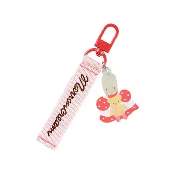 [Sanrio] Logo embroidery tag key chain character award 1st edition Maron Cream Maron-chan 13 x 4 x 0.7 cm Character 306746