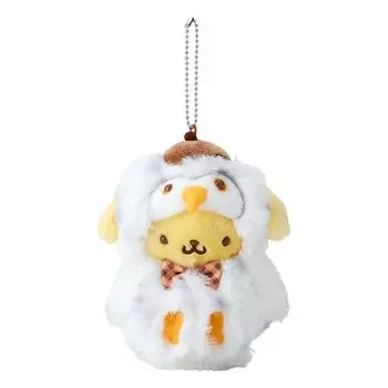 Sanrio Mascot Holder Forest Pompompurin Plush Keychain 010154 (Small Animals)