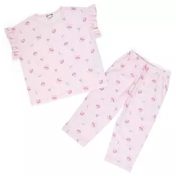 [Sanrio] Моя мелодия детская пижама с коротким рукавом 100 см пижама Моя мелодия персонаж Моя мелодия 088510