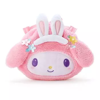 Sanrio My Melody Face Shaped Drawstring Bag (Friendly Hanbunko) 817104