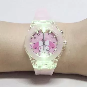 Sanrio My Melody светодиодные цифровые наручные часы силиконовый Mi Band электронные часы подарок на день рождения