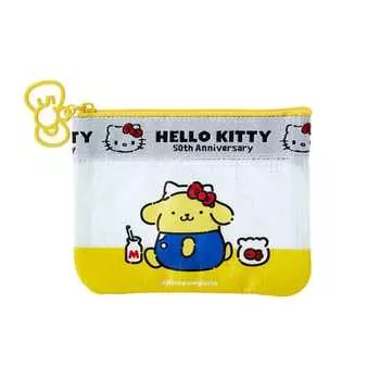 Санрио ПРИВЕТ всем! POMPOMPURIN пудинг виниловый плоский мешочек 10 x 13 x 1 см 129348