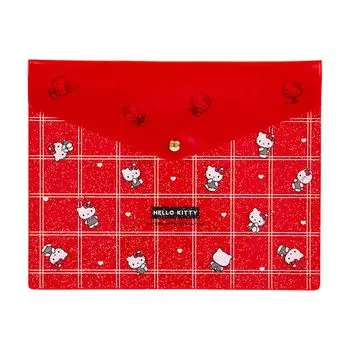 Sanrio Прозрачный плоский чехол Hello Kitty Ширина x Глубина x Высота 20 см 817988 Приблизительно. 25,5 0,5