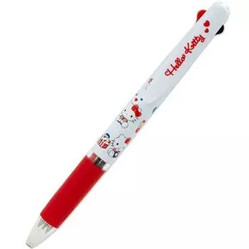 Sanrio Ручка шариковая Jetstream 3-цветная 0,5мм, Ribbon Kitty, 1 шт.