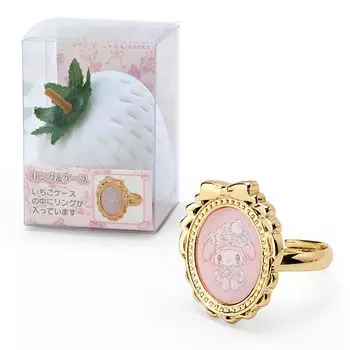 Sanrio Sanrio Кольцо Чехол Кольцо Моя Мелодия Моя Мелодия Моя Мелодия 2 xx Моя Мелодия Белый Клубничный Чай Время Дизайн Серии Персонаж 673978 SANRIO (САНРИО)