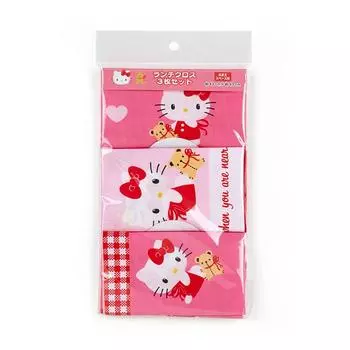 Sanrio (САНРИО) Набор из 3 скатертей для обеда Sanrio, примерно. 43 x 43 см 100% хлопок Имя Космос Hello Kitty Персонаж Hello Kitty 879649 SANRIO