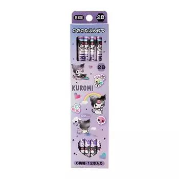 Sanrio Sanrio Pencil Pack 2B Kuromi Kuromi xx Kids Learning Канцелярские принадлежности Персонаж 566195 SANRIO (САНРИО) Куроми-тян 0.8 0.8 17.6см