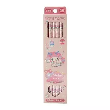 Sanrio Sanrio Pencil Pack 2B My Melody My Melody My Melody xx Kids Learning Канцелярские принадлежности Персонаж 566161 SANRIO (САНРИО) 0,8 0,8 17,6см