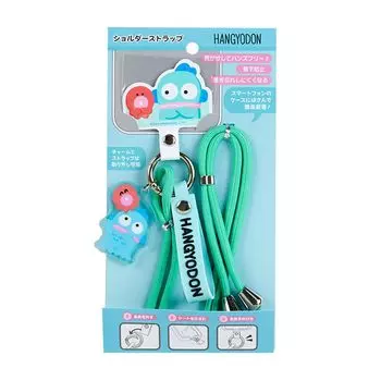 Sanrio (САНРИО) Ремень на плечо Sanrio Hangyodon, обычный, два шейных ремня, половина рыбы HANGYODON 77 x 5,5 x 0,3 см, персонаж SANRIO 101346