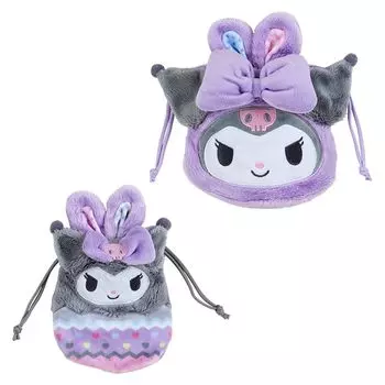 Sanrio (САНРИО) Sanrio Kuromi Набор из 2 сумочек на шнурке Пасхальный кролик Куроми-тян Куроми 23 x 20,5 x 3 см Персонаж SANRIO 150851