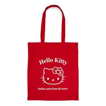 Sanrio (САНРИО) Сумка-тоут Sanrio Hello Kitty из хлопка, сумка Hello Kitty 40 x 36 x 10 см Персонаж SANRIO 101907