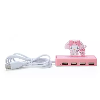 Sanrio (САНРИО) Тонкий USB-концентратор Sanrio My Melody My Melody My Melody 69,53 см, персонаж 326909 SANRIO
