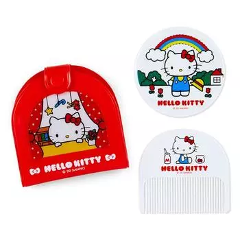 Sanrio Sanrio Зеркальная расческа с виниловым чехлом Hello Kitty Hello Kitty Стильные товары Персонаж xx см 795666 SANRIO ~Sanrio Forever~ 8.5 1.2 8.2