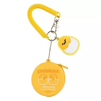 Sanrio Silicone Mini Case Charm Gudetama Keychain GUDETAMA x x 3cm Character 240567 6.5 6.5