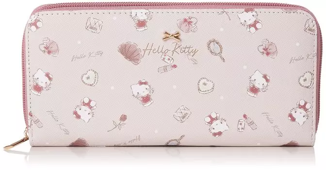 Sanrio Wallet Round Long Wallet Hello Kitty [Aldi] Women s SR1-11HK