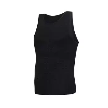 Santic Sleeveless Tank Summer Cycling Highly Men s Top, Wear, Elastic, Breathable, Sweat-Wicking, Quick-Drying чёрный